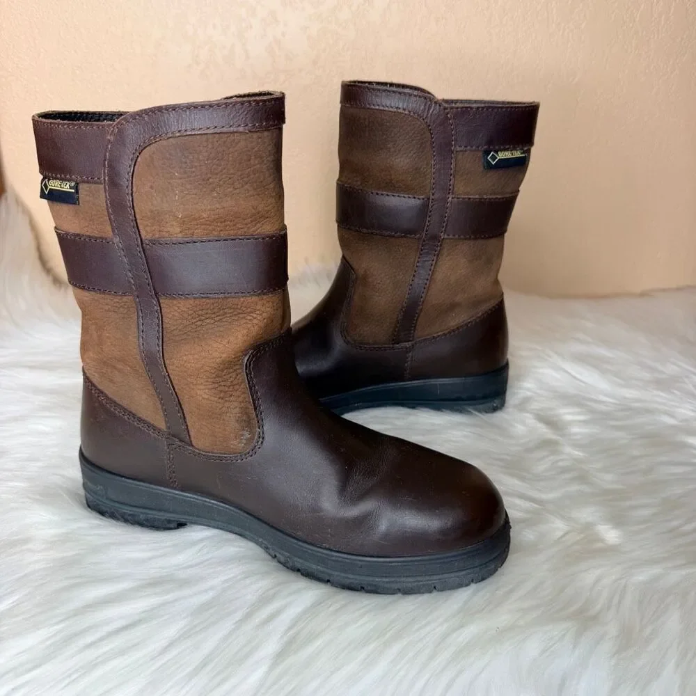 Dubarry Roscommon Country Boot From Galway Ireland Mid Goretex Brown Size 37